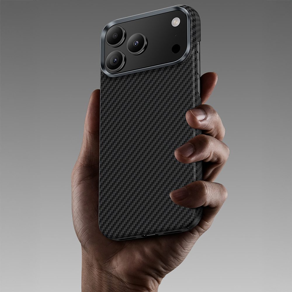 Benks Magnetic Armor Air Kevlar obal Metal Frame, iPhone 17 Pro, čierny