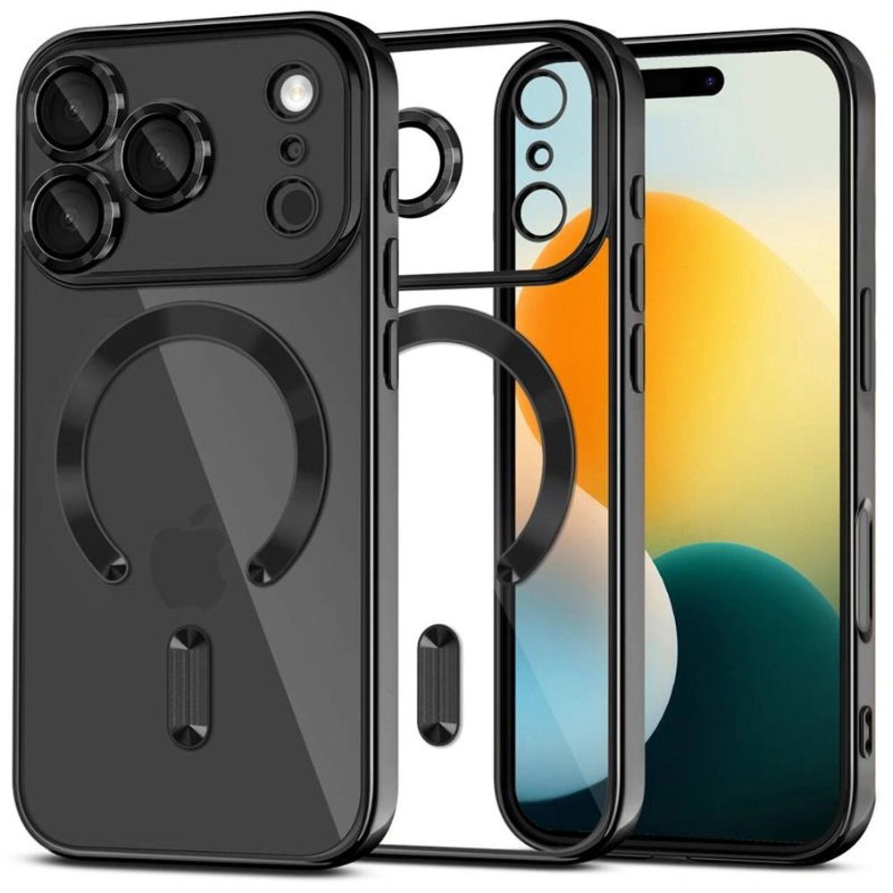 Levně Tech-Protect MagFlex MagSafe iPhone 17 Pro Max, lesklá černá