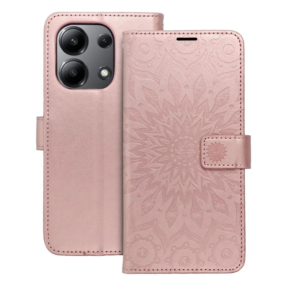 Levně Mezzo pouzdro, Xiaomi Redmi Note 13 4G, vzor 2, rosegold