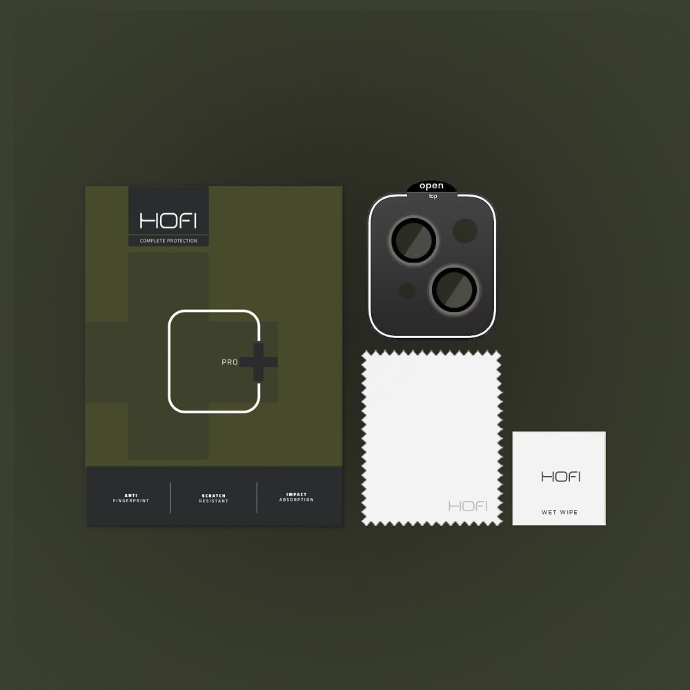 Hofi Camring Pro+, Steklo Za Objektiv Fotoaparata, IPhone 15 / 15 Plus, črno