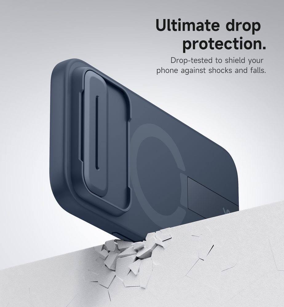 Suritch MagSafe Kickstand Camprotector obal iPhone Air, modrý