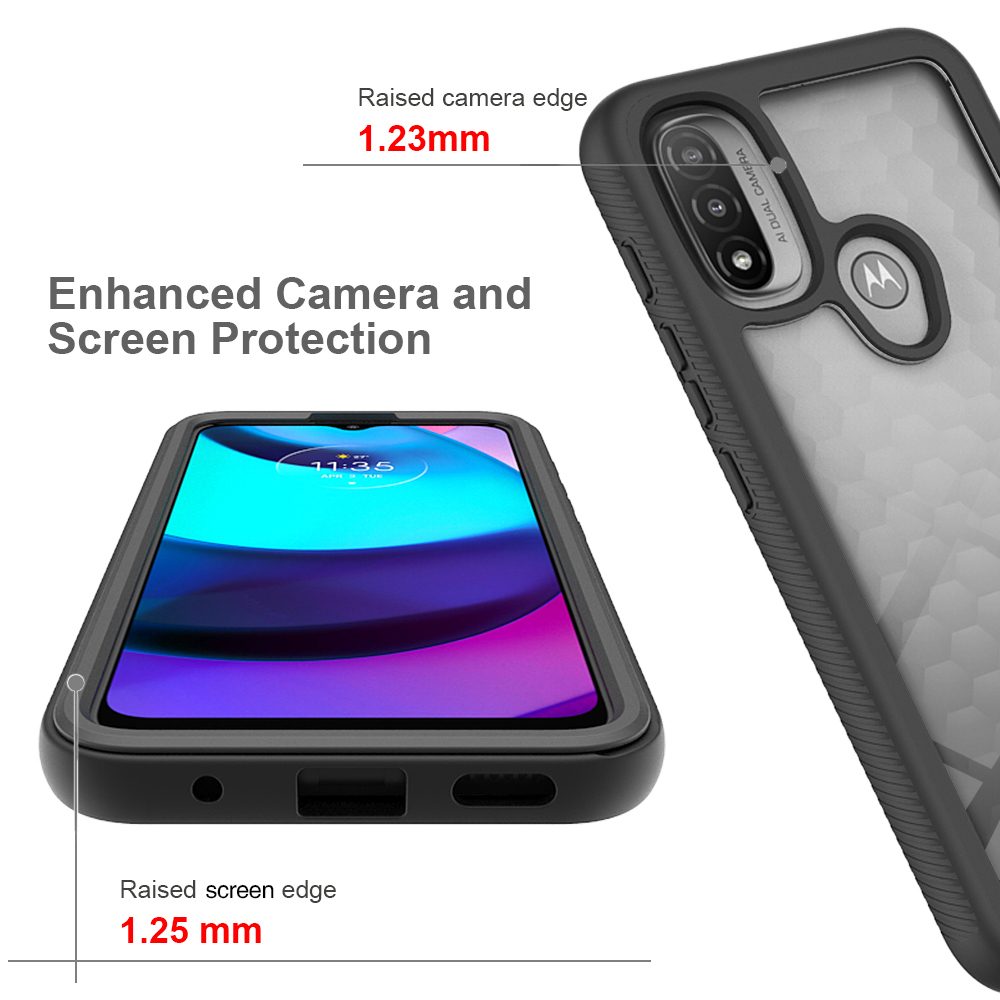 Techsuit Defense360 Pro + Ochranná Fólie, Motorola Moto E20, černý