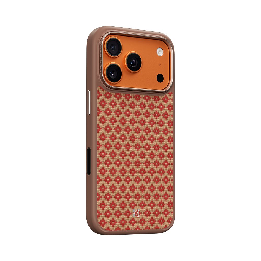 Benks Magnetic Armor Pro Armor Grid Kevlar obal Metal Frame, iPhone 17 Pro, oranžový