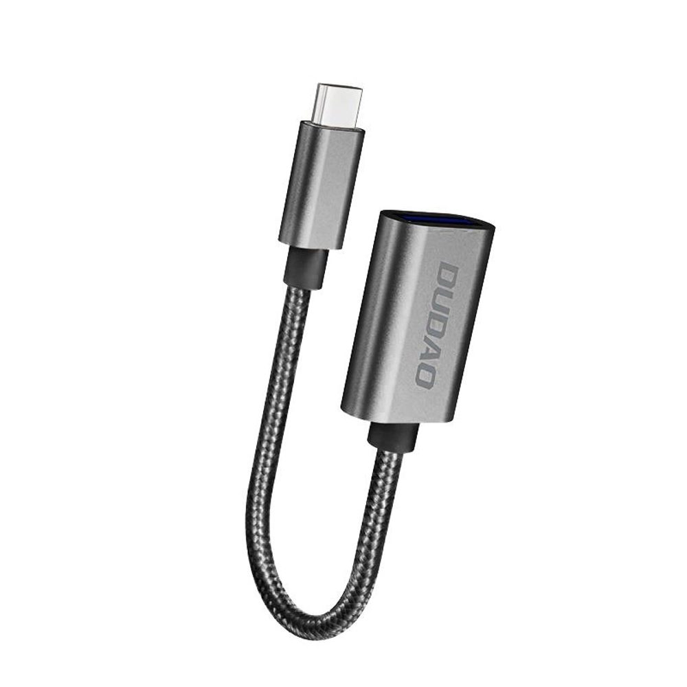 Dudao USB-USB-C adapter, szürke