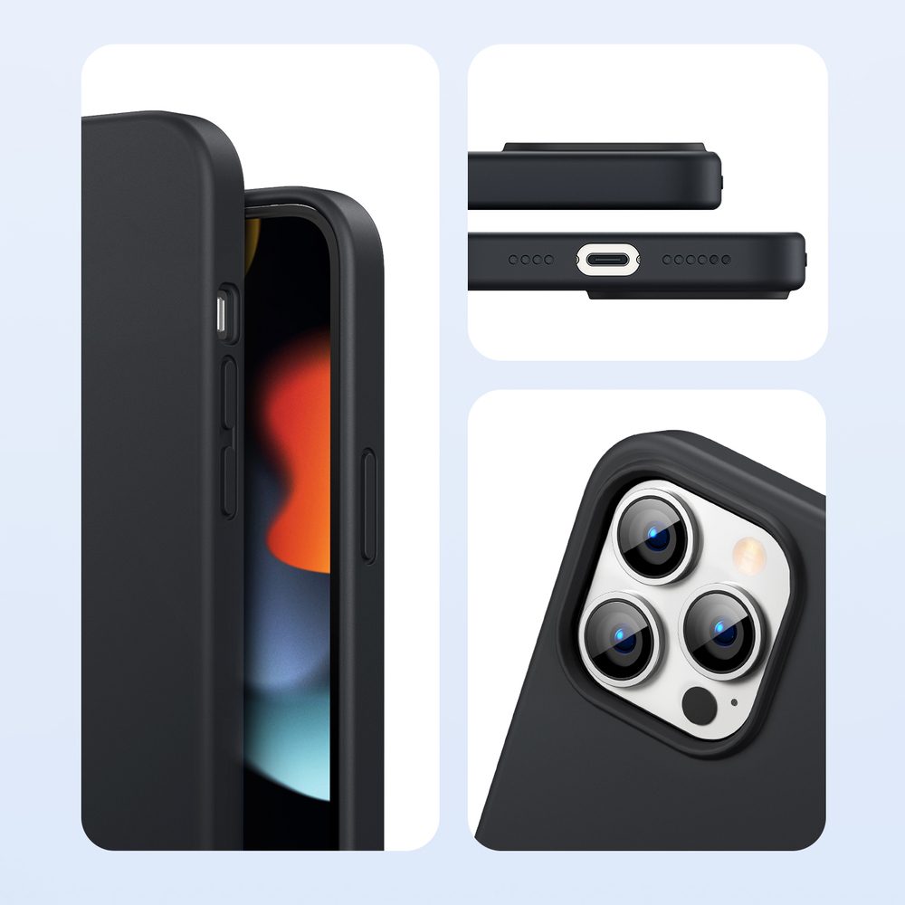 Ugreen Protective Silicone Ovitek, IPhone 13 Pro MAX, črn