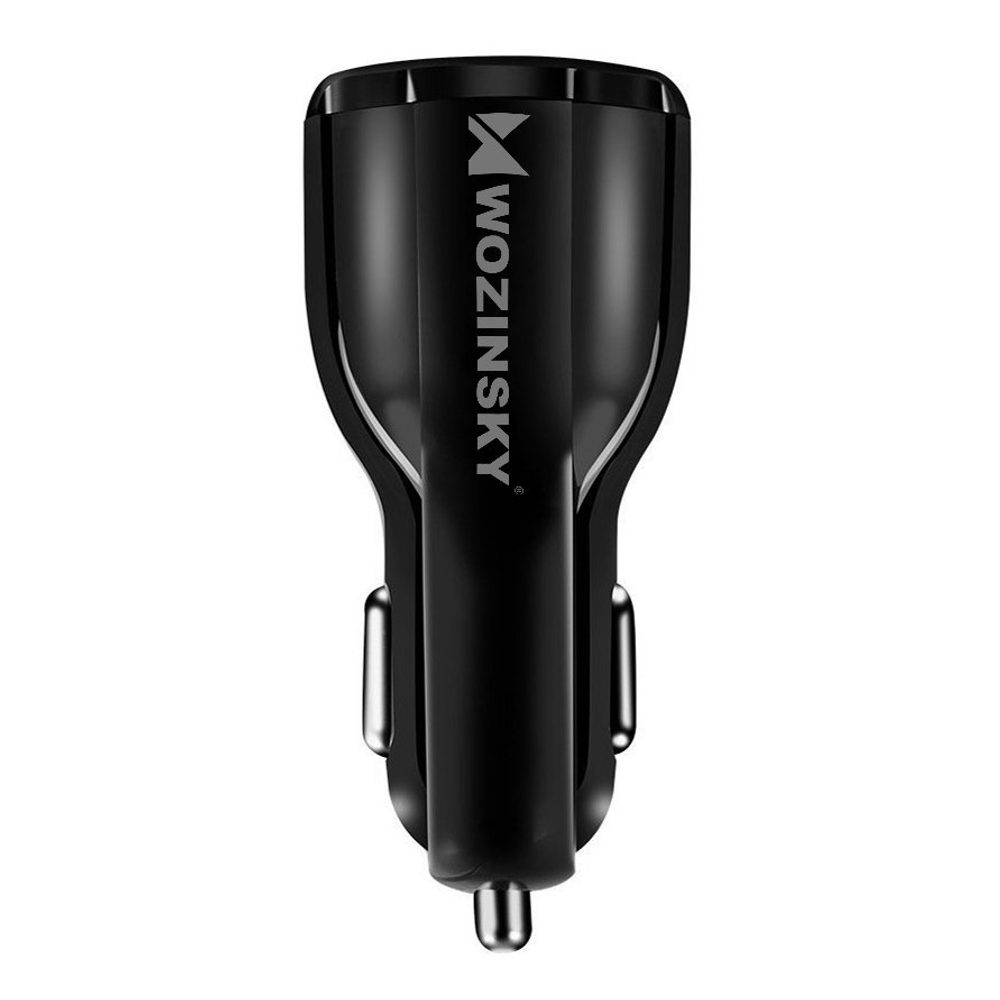 Wozinsky Univerzalni Polnilec Za Avto, 2x USB Quick Charge 3.0 QC3.0 3.1A, črn (WCC-02)