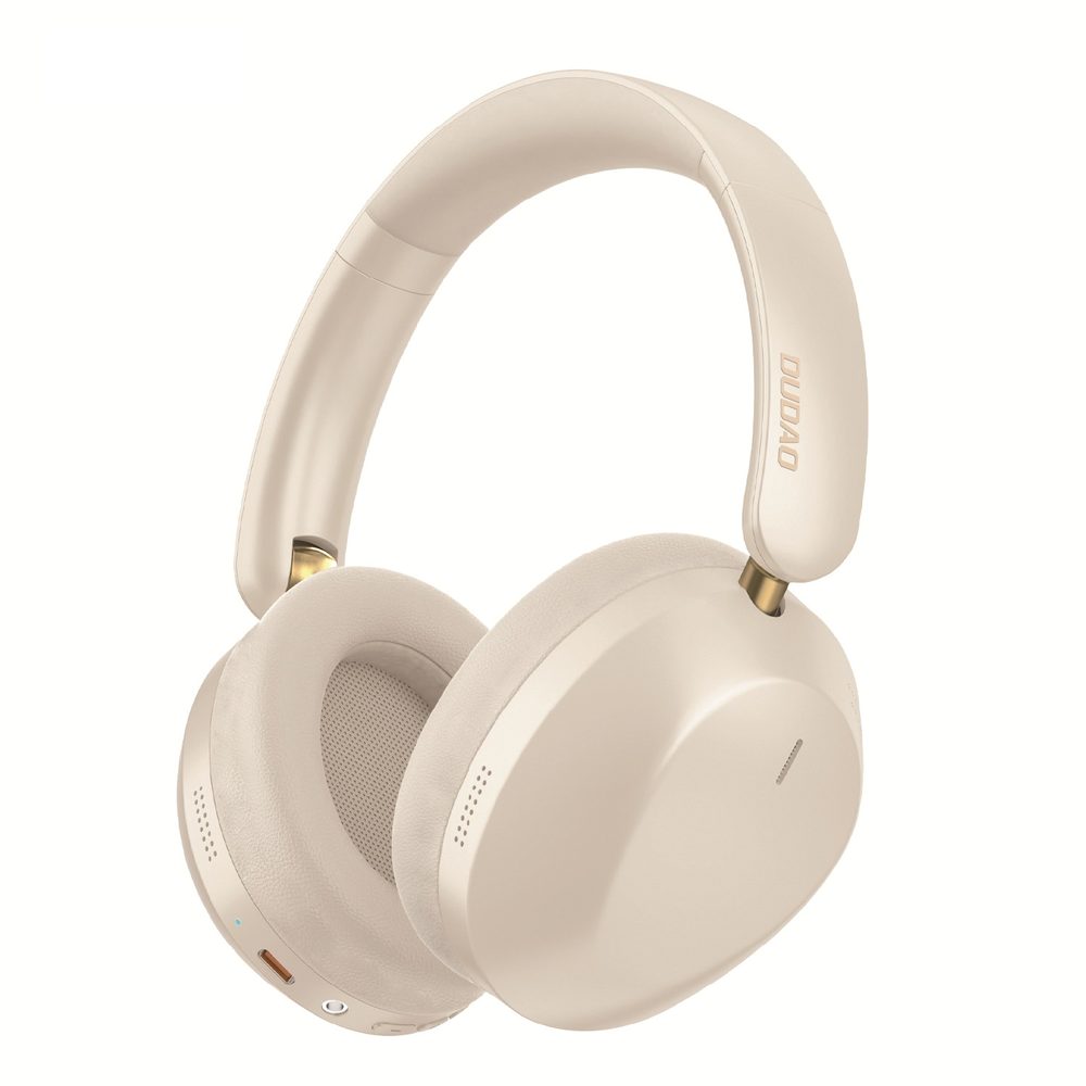Levně Dudao X22 Max Bezdrátová Bluetooth sluchátka, ANC, béžová