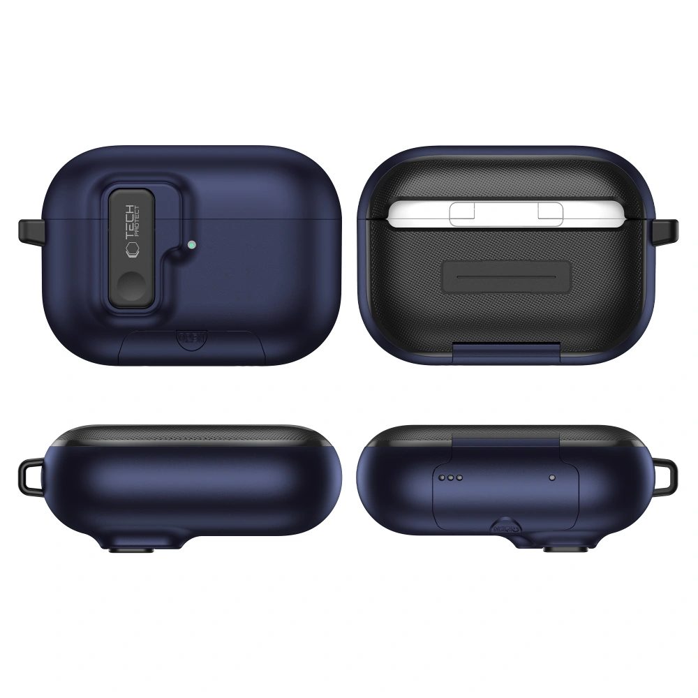 Tech-Protect Slim Hook puzdro, Apple AirPods Pro 3, modré