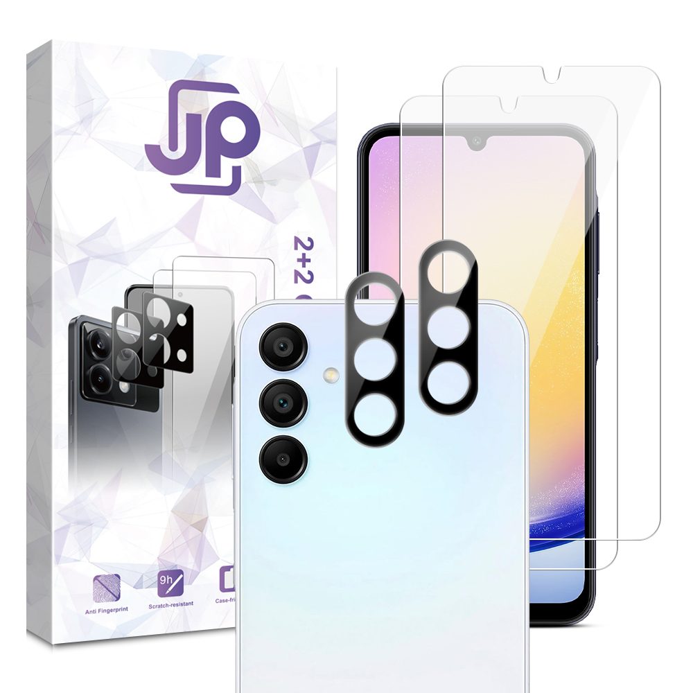 Levně JP Combo pack, Sada 2 tvrzených skel a 2 sklíček na fotoaparát, Samsung Galaxy A26
