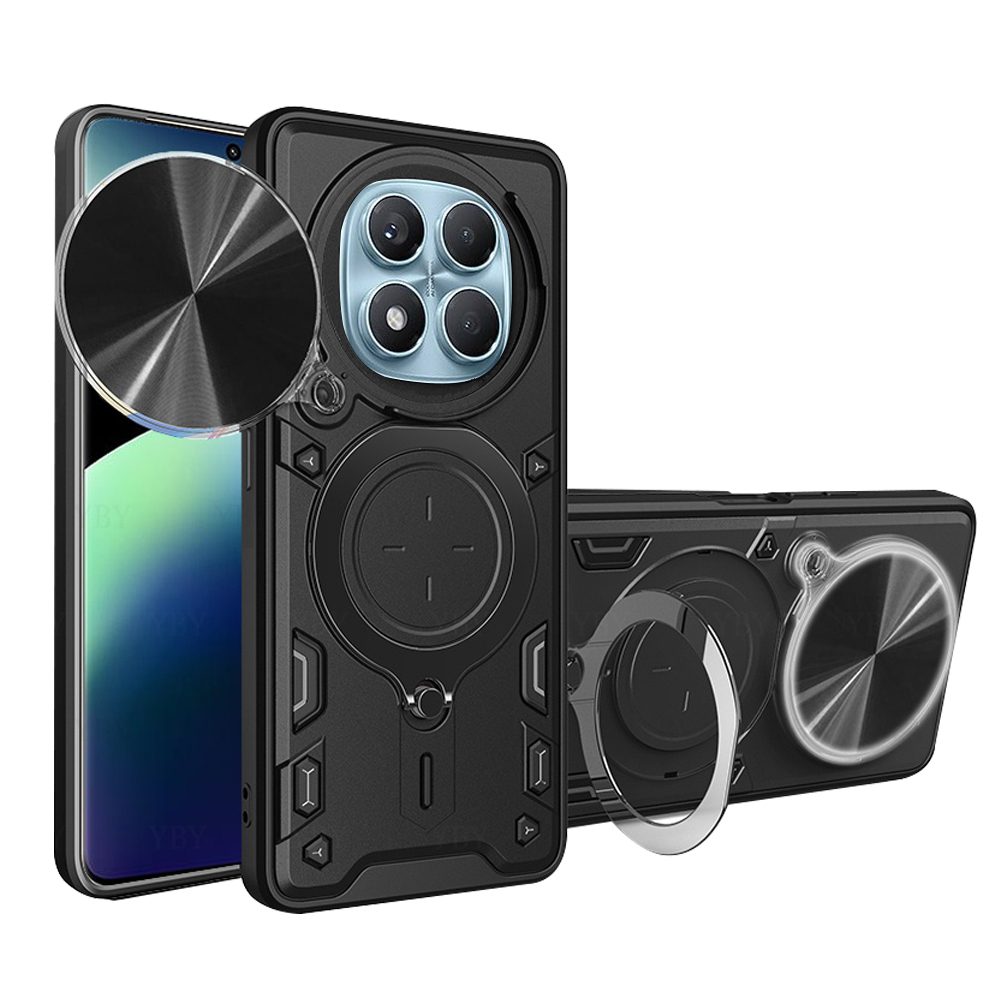 Techsuit CamGuard Pro, Xiaomi Redmi Note 14 Pro 4G / Poco F7, fekete