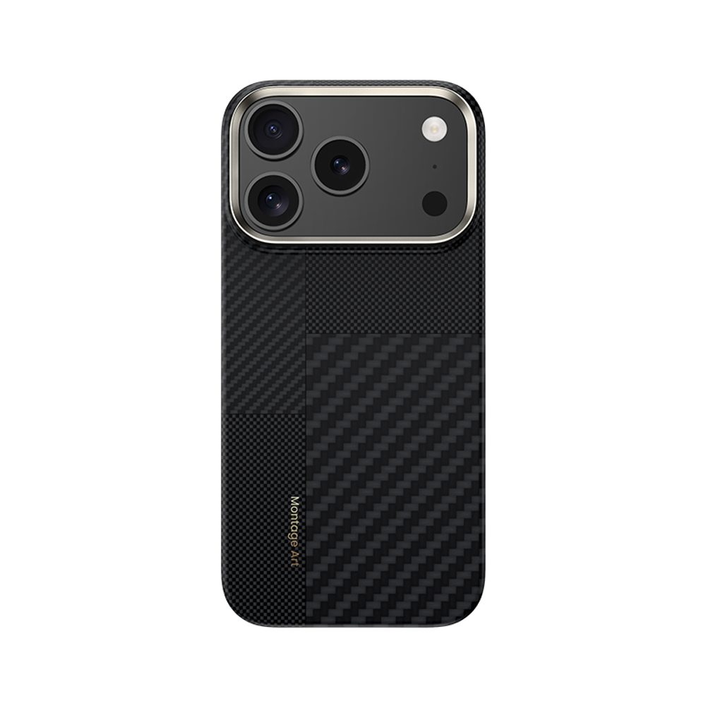 Levně Benks Montage Magnetic Armor Air Kevlar obal Metal Frame, iPhone 17 Pro, černý