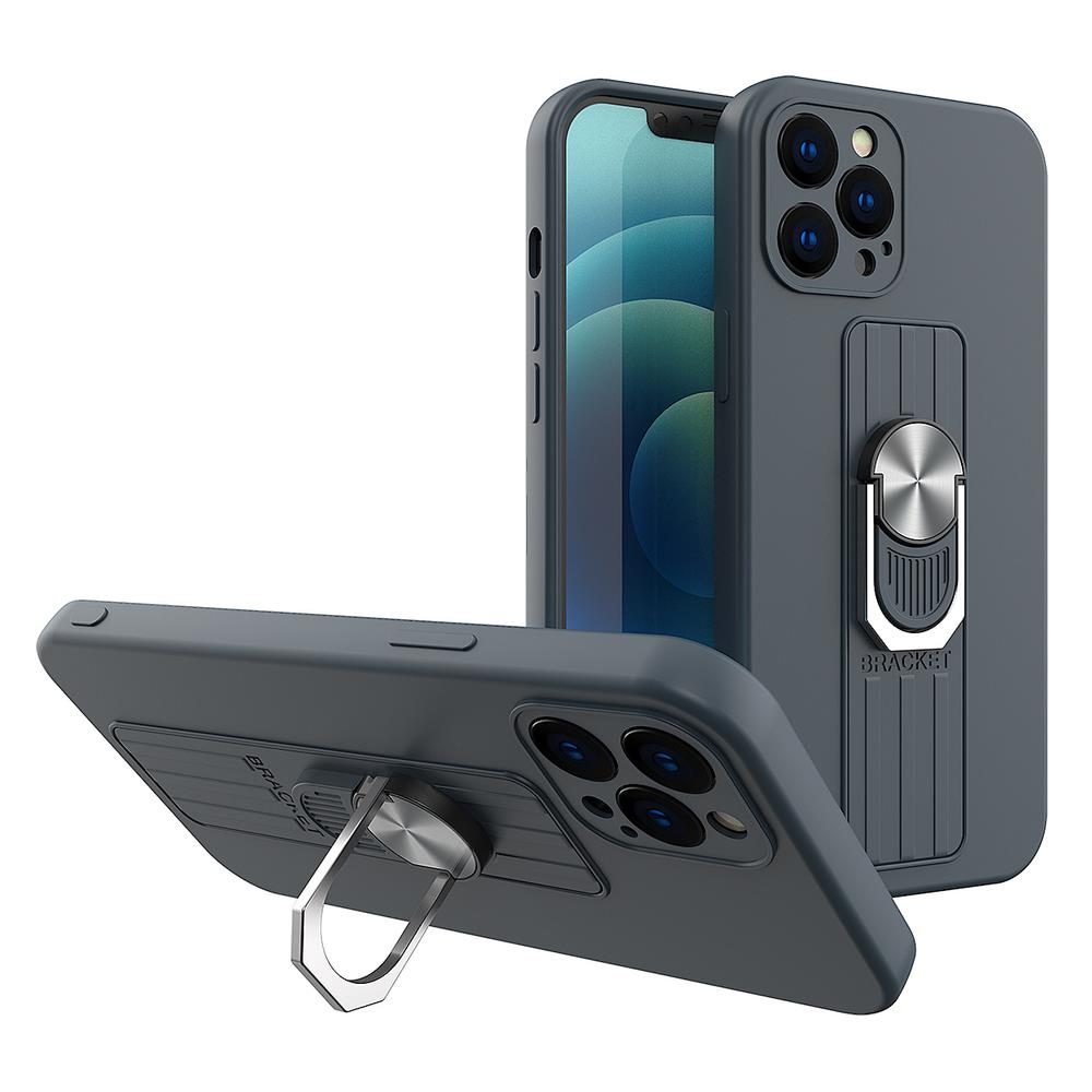 Obal Ring Case, IPhone 13 Pro, Tmavo Modrý