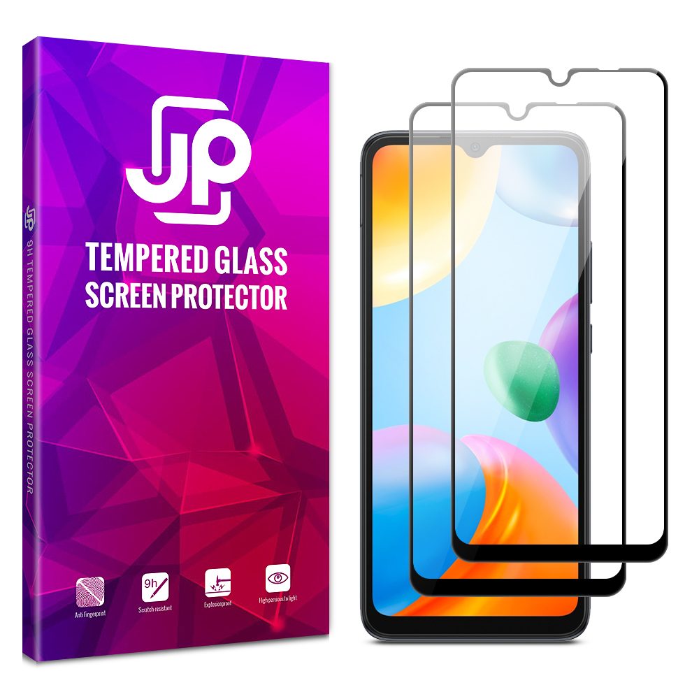 JP 2x 3D üveg, Xiaomi Redmi 10C, Fekete