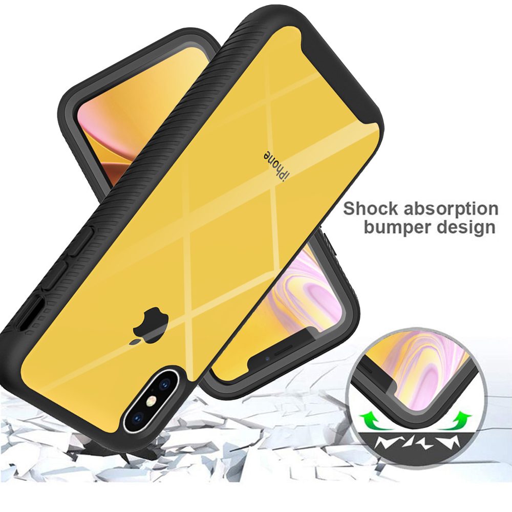 Techsuit Defense360 Pro + Ochranná Fólie, IPhone XR, černý