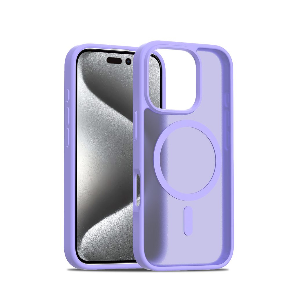 JP MagFit Colour MagSafe tok N52 mágnessel, iPhone 16 Pro, lila