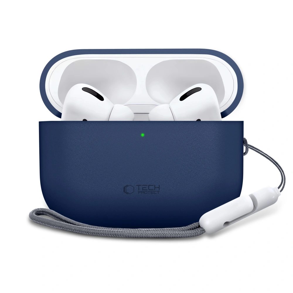 Tech-Protect Silikónové puzdro, Apple AirPods Pro 3, modré