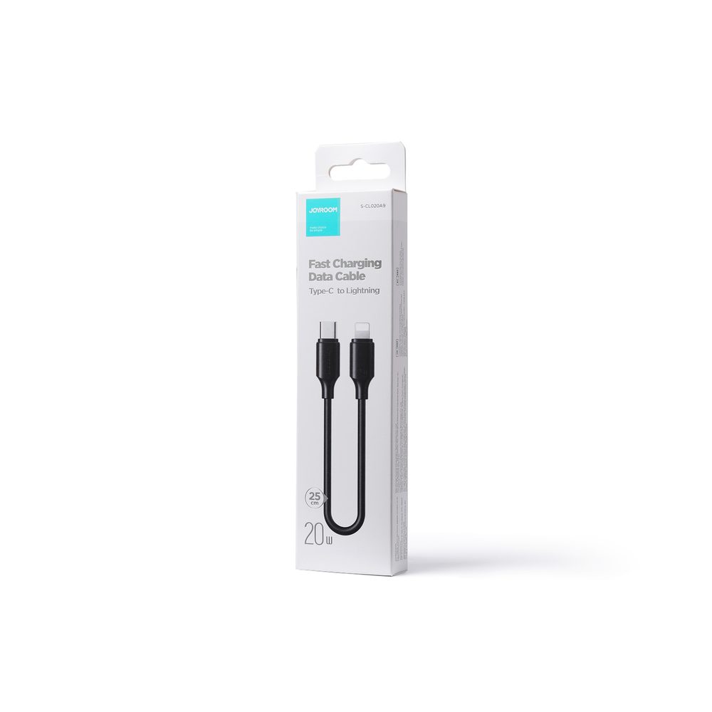 Joyroom Kabel USB-C - Lightning, 480Mb/s, 20W, 0,25 M, černý (S-CL020A9)