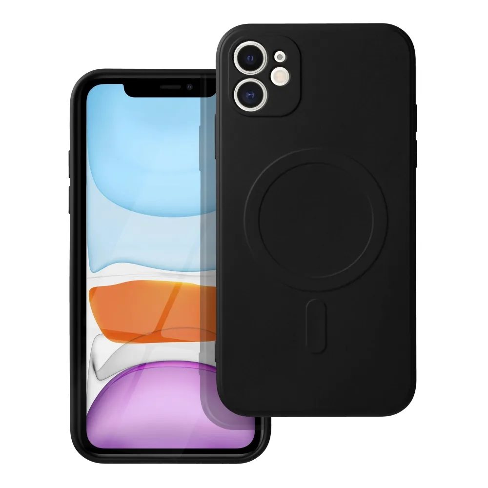 Silicone Mag Cover Husă, IPhone 11, Negru