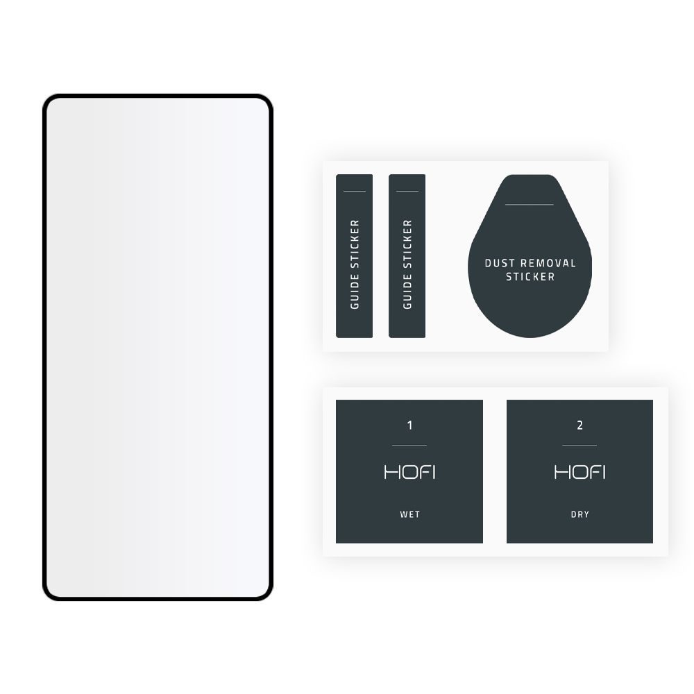 Hofi Pro+ Edzett üveg, Xiaomi 11T 5G / 11T Pro 5G, Fekete