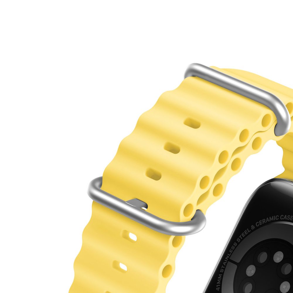 Dux Ducis Strap řemínek, Apple Watch 8 / 7 / 6 / 5 / 4 / 3 / 2 / SE (45 / 44 / 42 Mm), žlutý