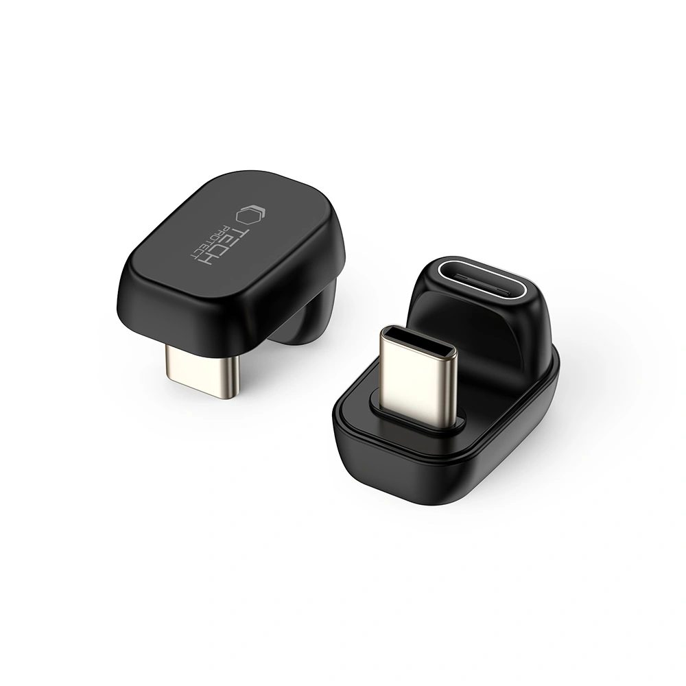 Tech-Protect UltraBoost AA04 kutni adapter USB-C, crni