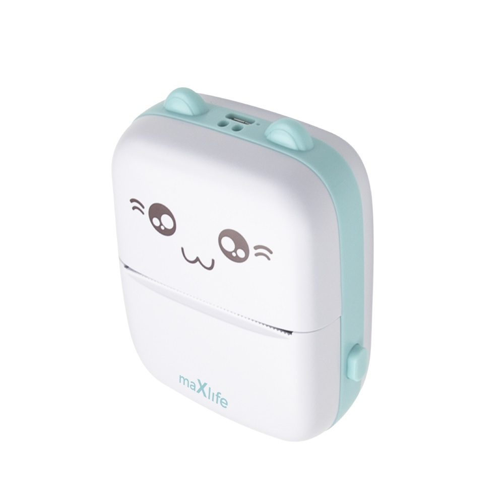 Maxlife MXTP-100 Bluetooth hőnyomtató, kék színben