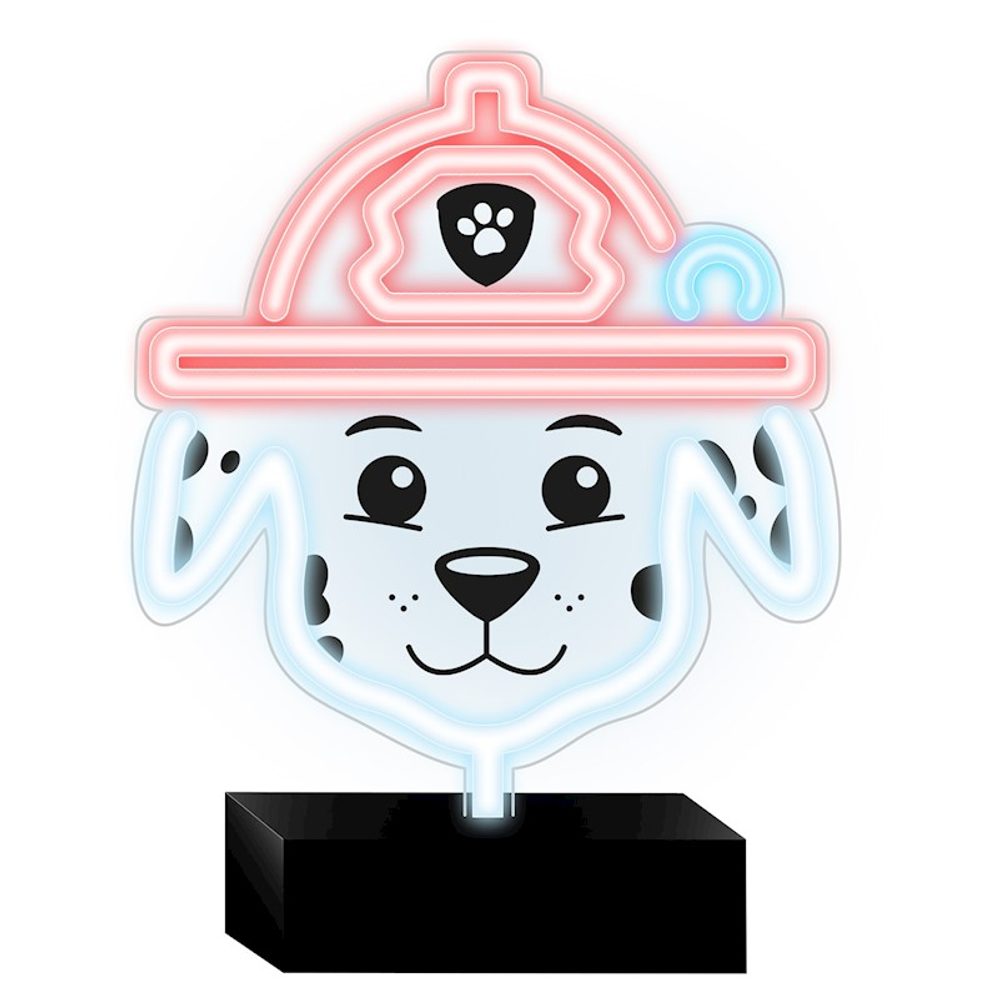 Levně Neonová LED lampa na stojánku – Paw Patrol Marshall