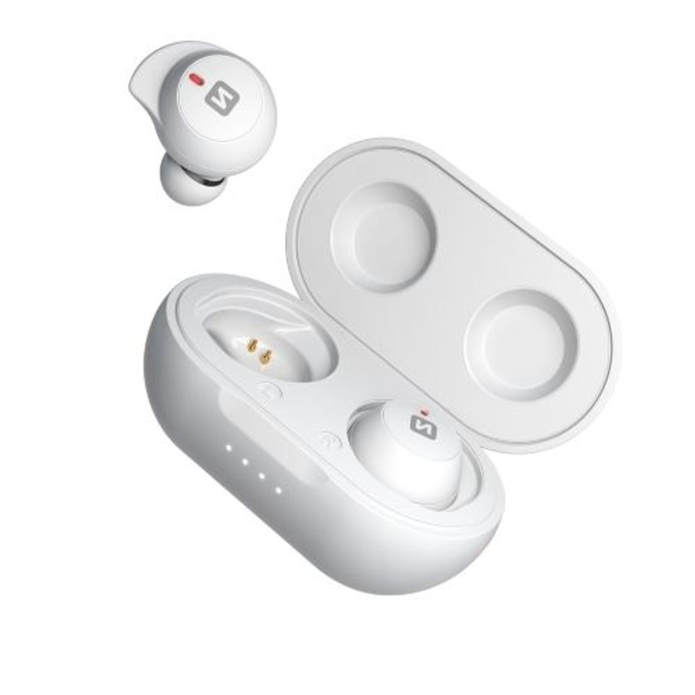 Swissten Bluetooth TWS Slušalke Stonebuds, Bele