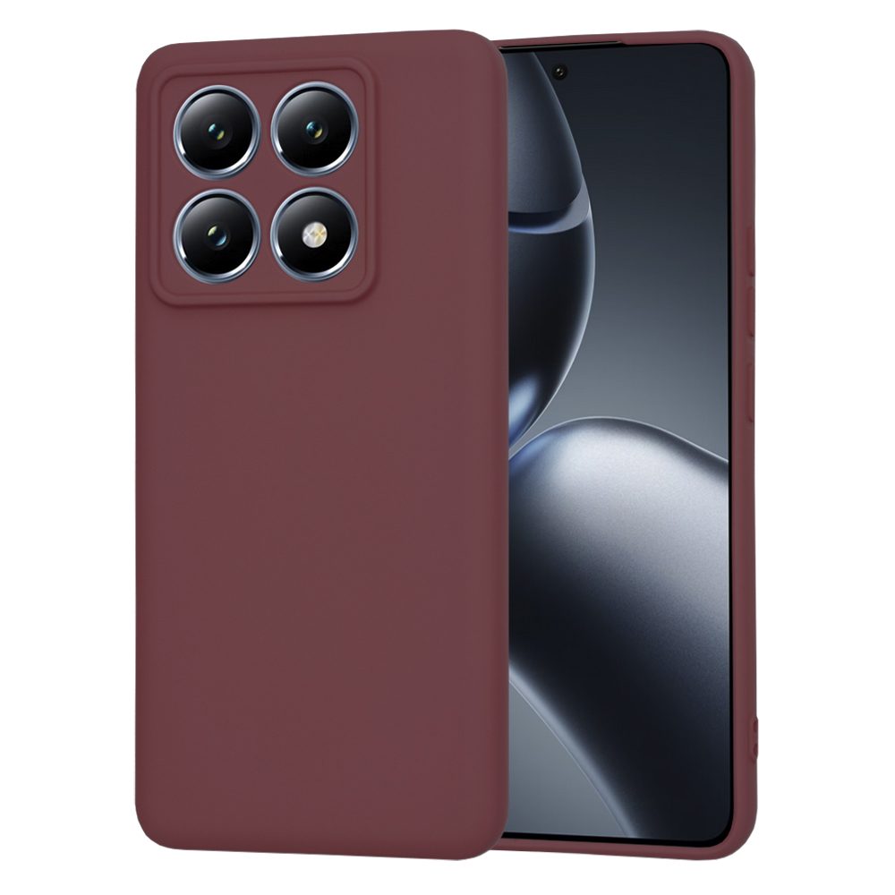 Techsuit SoftFlex obal, Xiaomi 14T Pro, vínový
