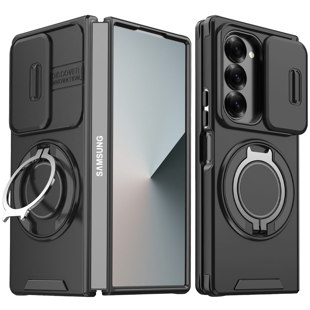 Camslide Stand borító, Samsung Galaxy Z Fold 6, fekete