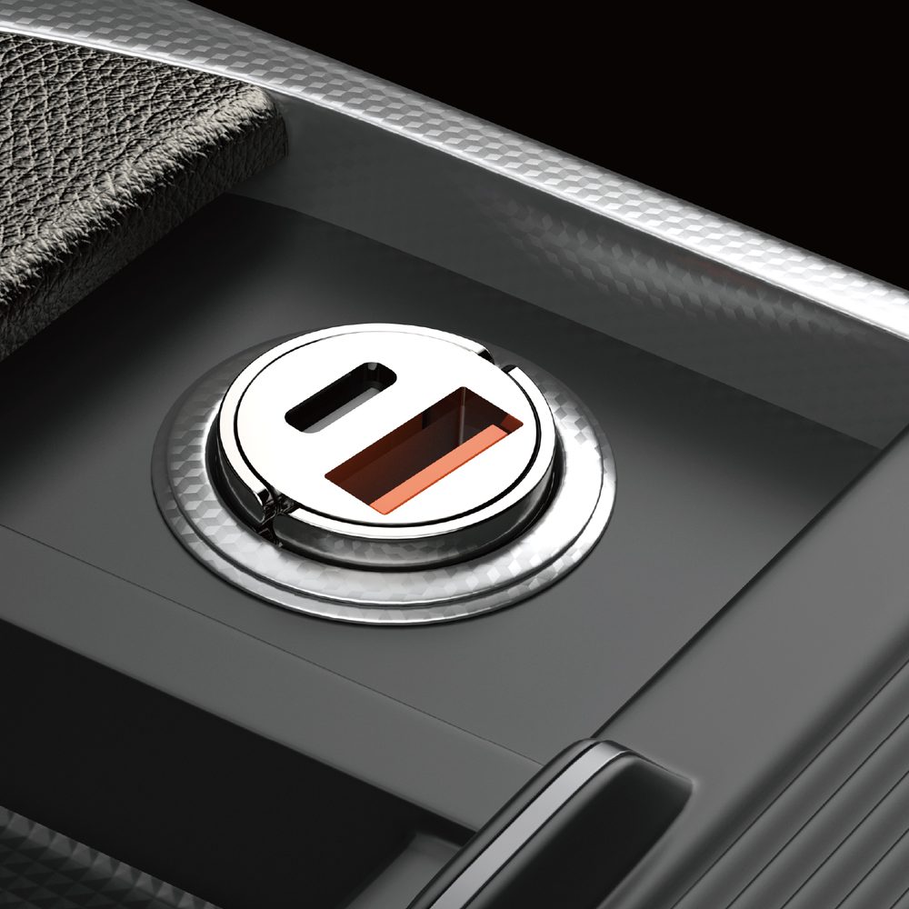Dudao R3MAX mini autonabíjačka, 48W QC PD, čierna