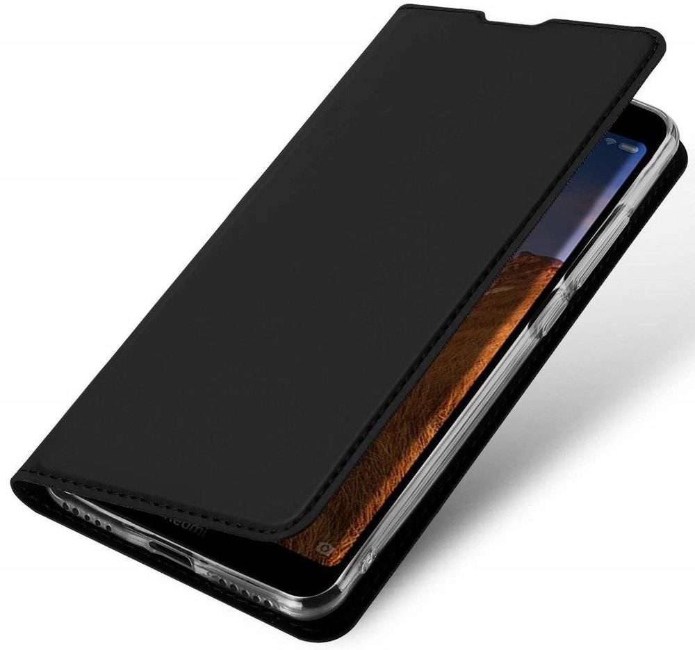 Dux Ducis Skin Leather Case, Husă Tip Carte, Huawei P Smart 2020, Neagră