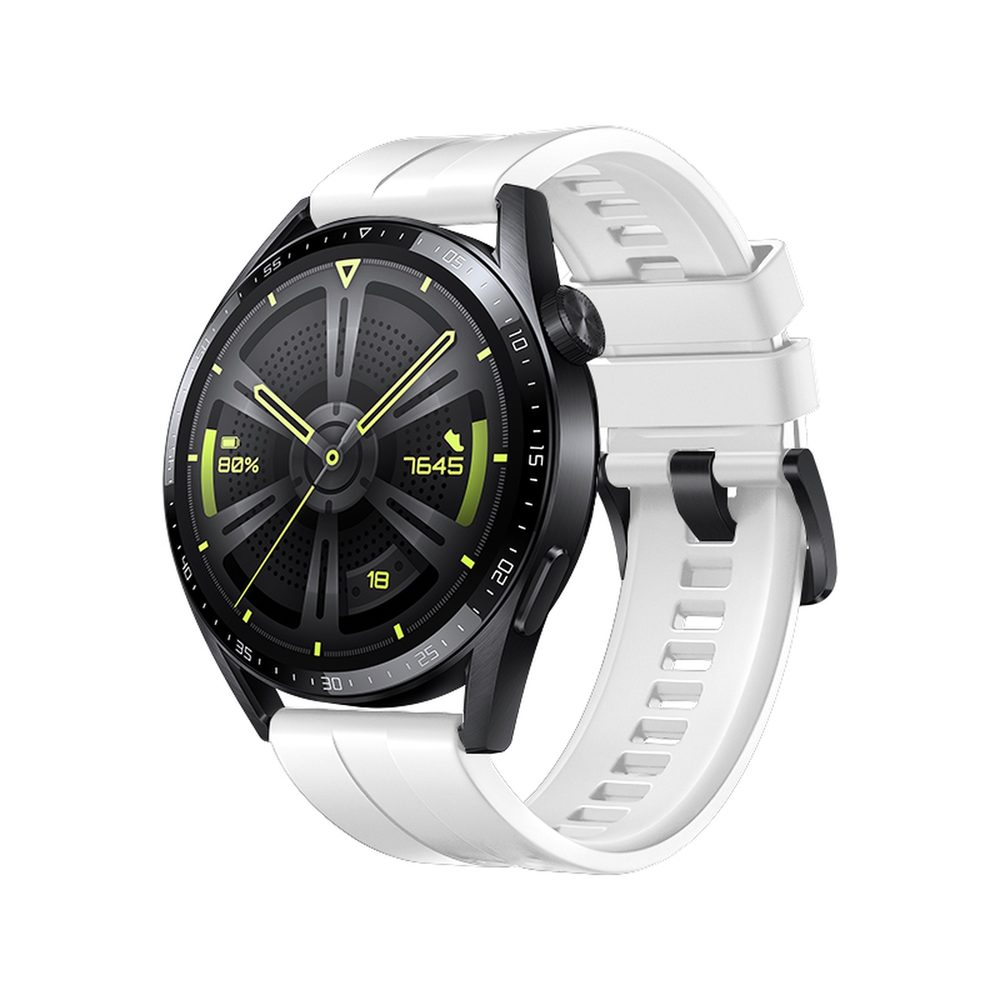 Strap One Silikonový řemínek Pro Huawei Watch GT 3 42 Mm, Bílý