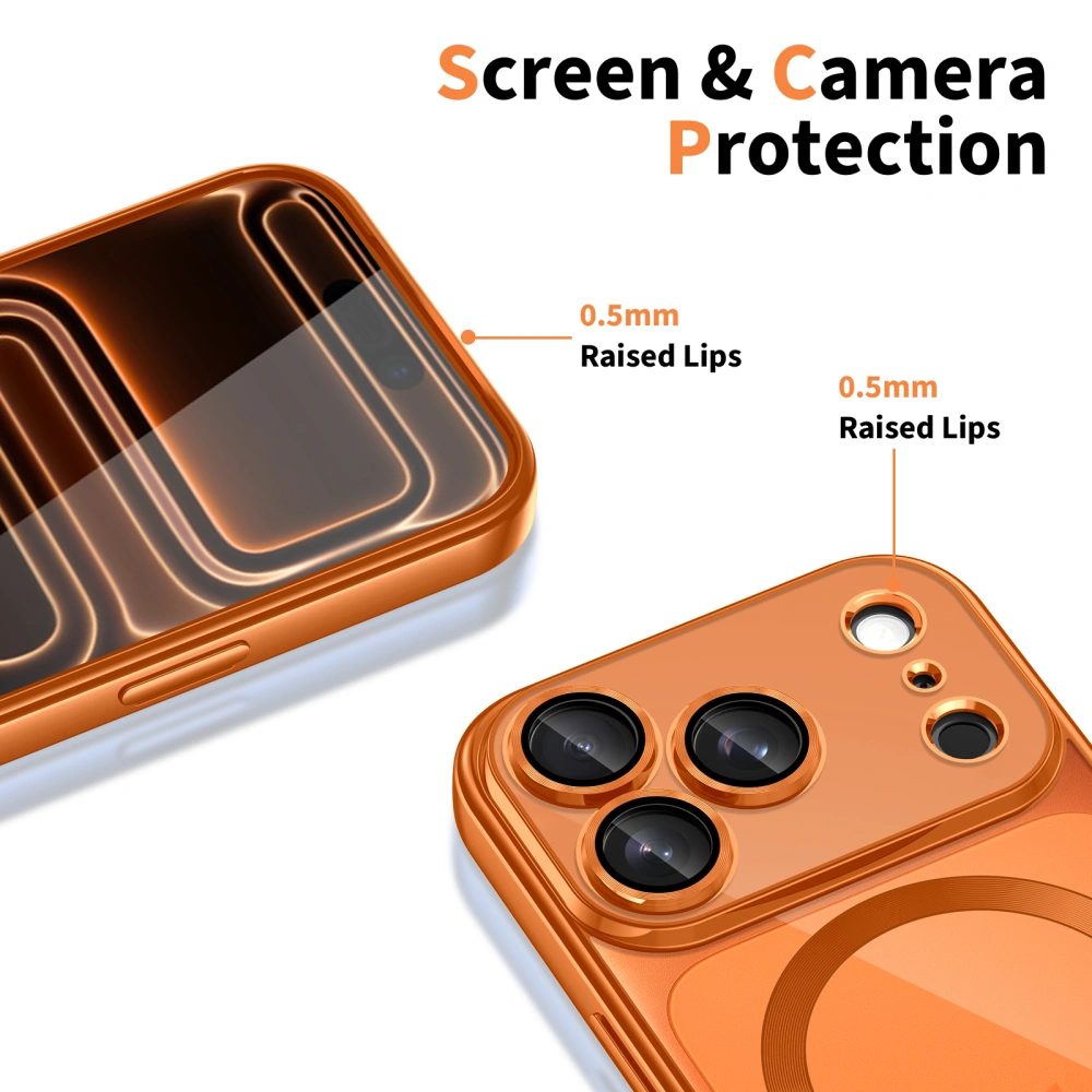 Tech-Protect MagFlex MagSafe iPhone 17 Pro Max, lesklá oranžová