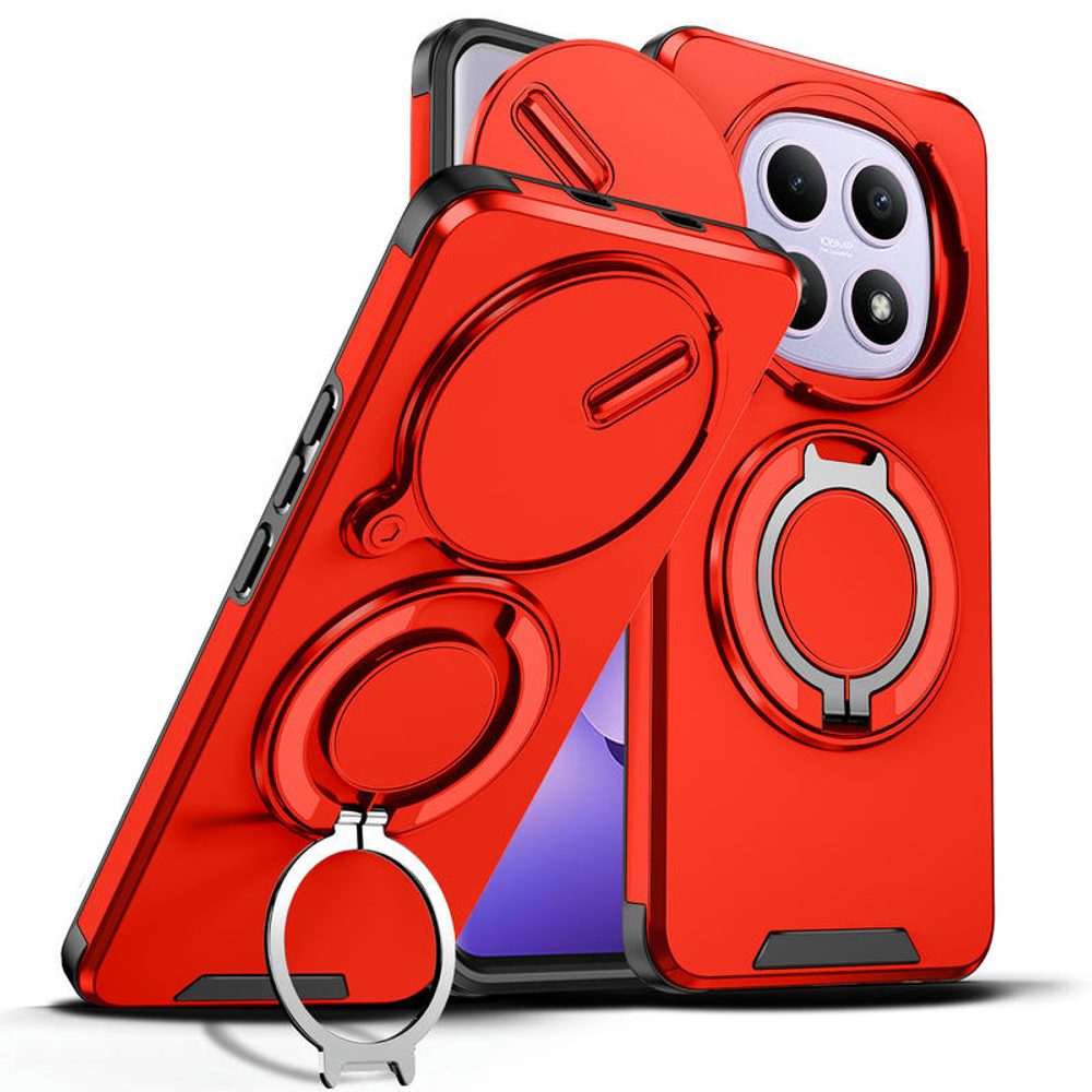 Levně Camslide Stand obal, Xiaomi Redmi Note 15 5G, červený