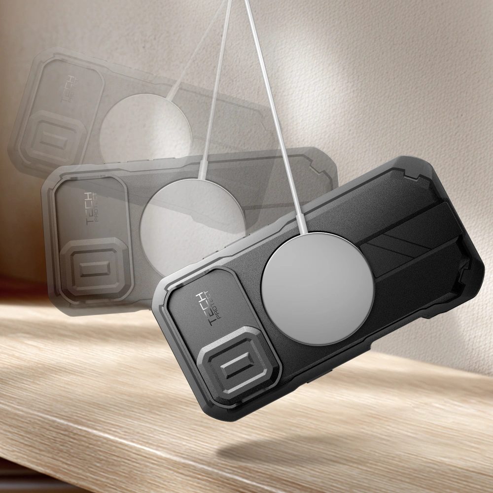 Tech-Protect Kevlar MagSafe puzdro, iPhone 17, čierne