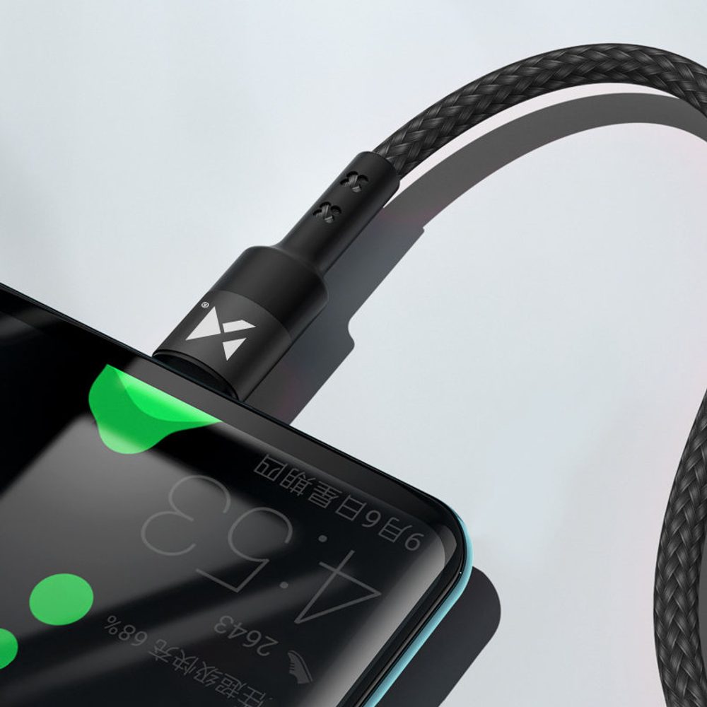 Wozinsky Kabel USB-C - USB-C, Power Delivery 18W, 2m černý (WUC-PD-CC2B)