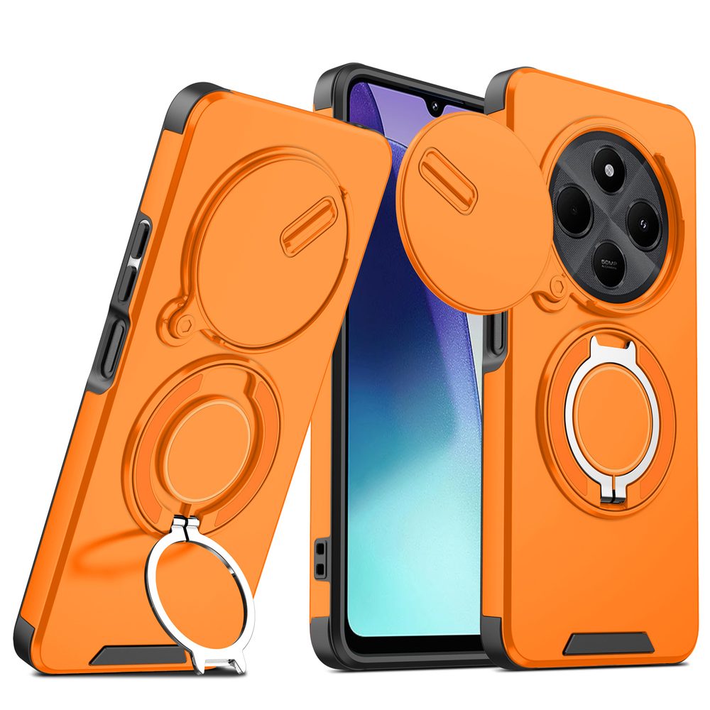 Camslide Stand obal, Xiaomi Redmi 14C, oranžový