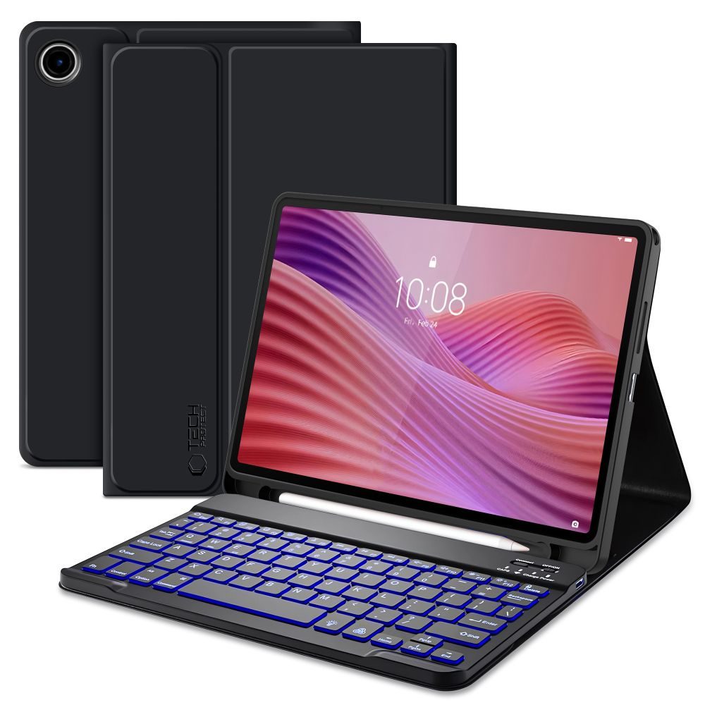 Tech-Protect SC Pen tok + billentyűzet, Lenovo Tab 10.1 TB-311, fekete