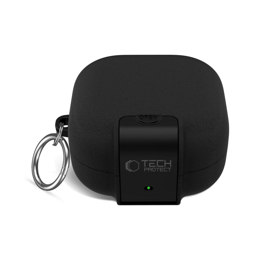 Tech-Protect Slim Hook puzdro, Samsung Galaxy Buds 4 / 4 Pro, čierne