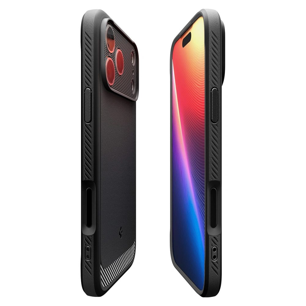 Spigen Rugged Armor MagSafe, iPhone 17 Pro, čierne