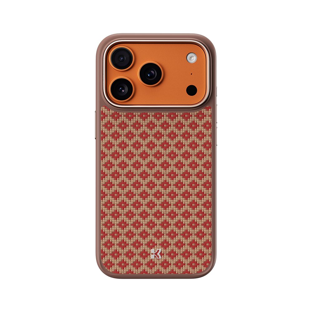 Levně Benks Magnetic Armor Pro Armor Grid Kevlar obal Metal Frame, iPhone 17 Pro, oranžový