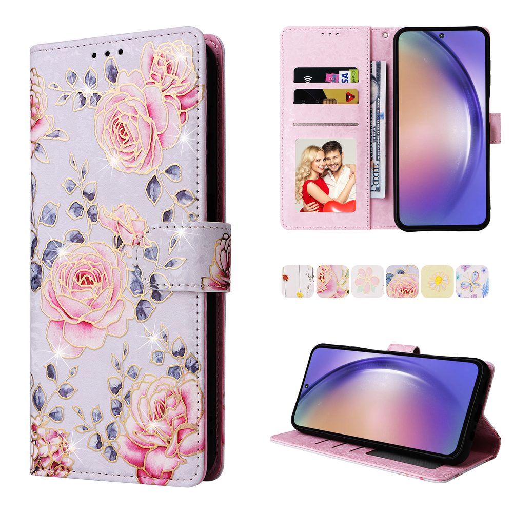 Levně Magnet Case, Samsung Galaxy A55, růže