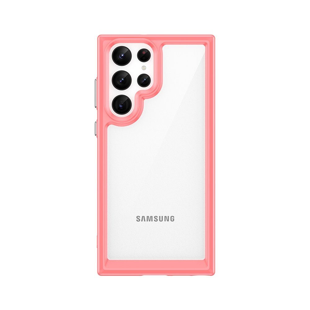Outer Space Case Obal, Samsung Galaxy S22 Ultra, Ružový