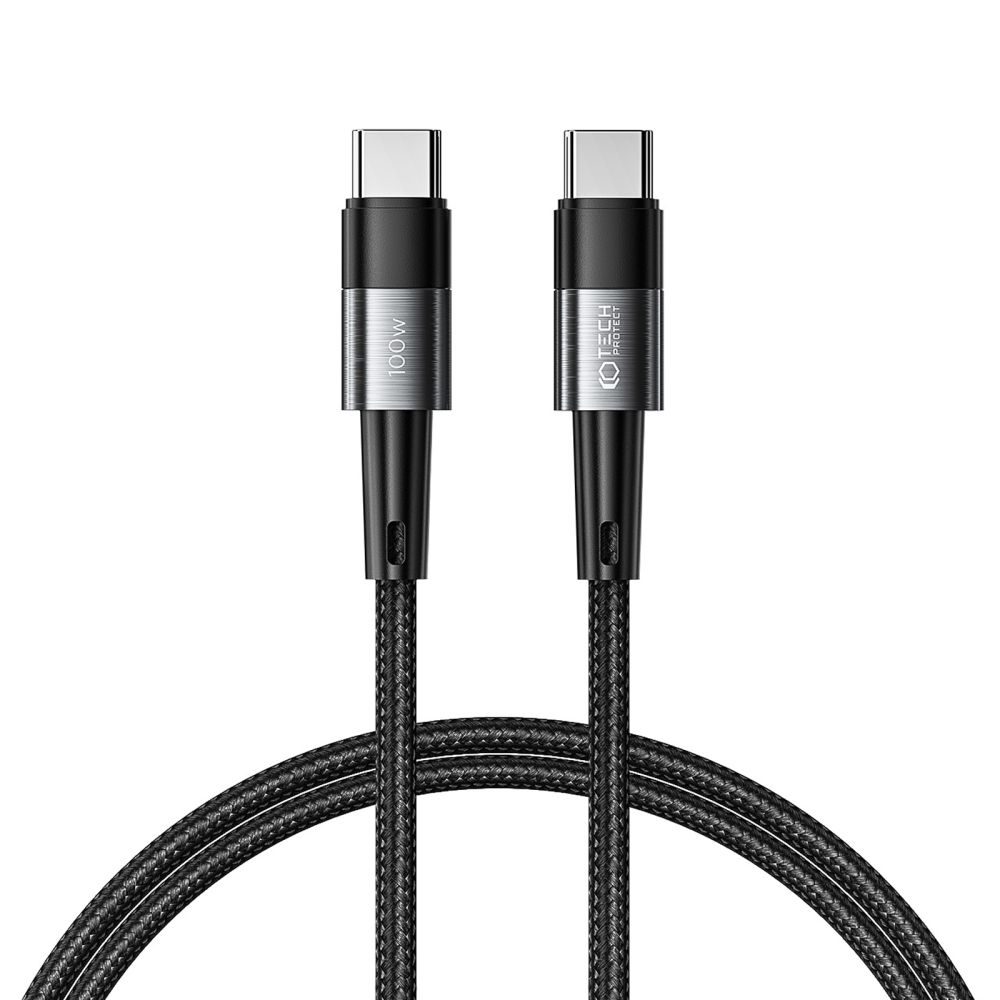 Tech-Protect UltraBoost Kabel USB-C, PD100W/5A, 1m, šedý