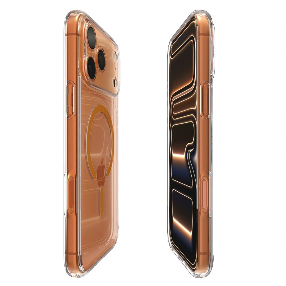 Spigen Ultra Hybrid Mag s MagSafe, iPhone 17 Pro, oranžové