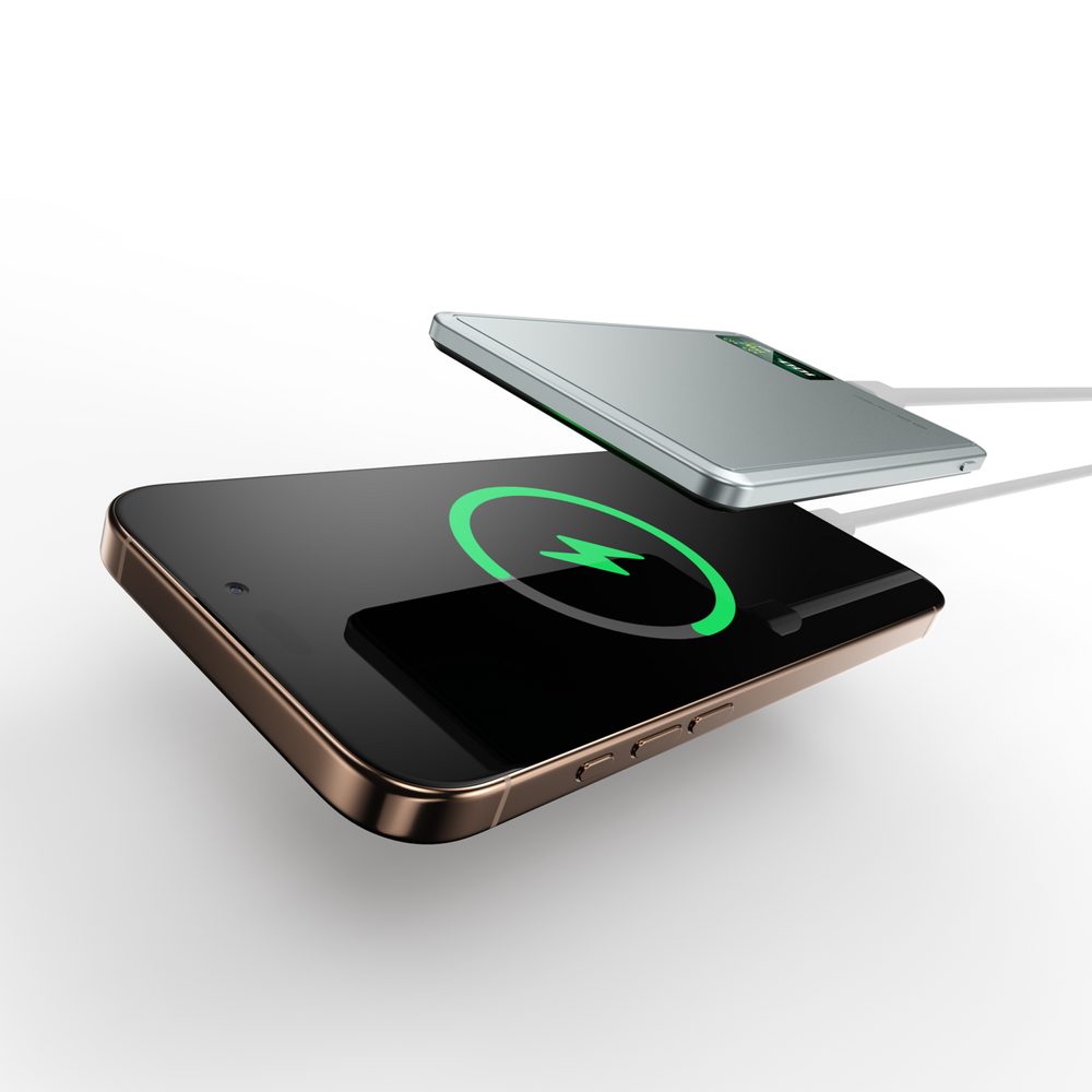 Blavec BJ-03 Slim 3v1 MagSafe powerbanka USB-C, 10000mAh, 22,5W, sivá