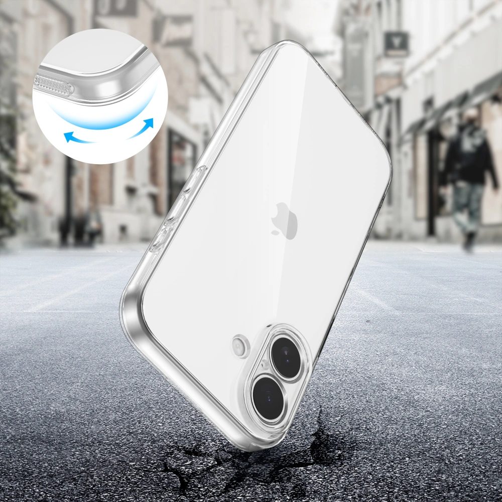 Tech-Protect Flexair iPhone 17, priehľadný