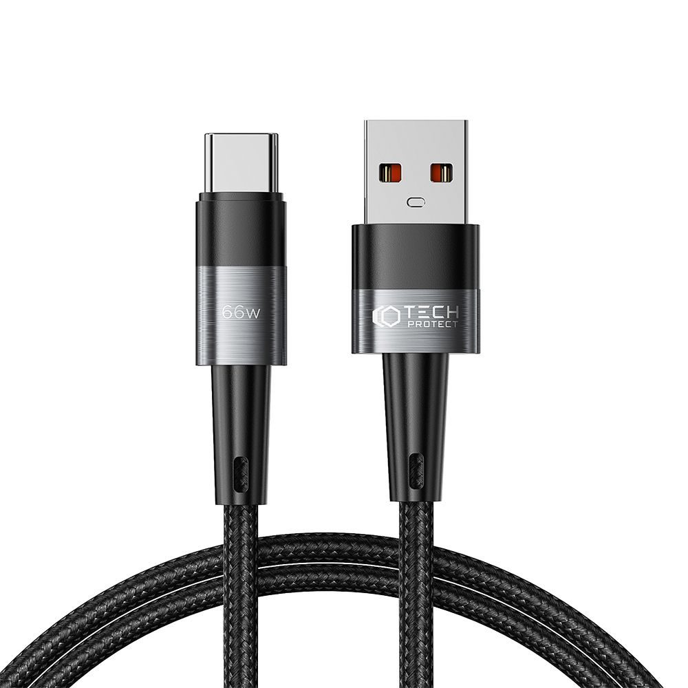Tech-Protect UltraBoost USB-C Kabel, 66W / 6A, 1 M, Siv
