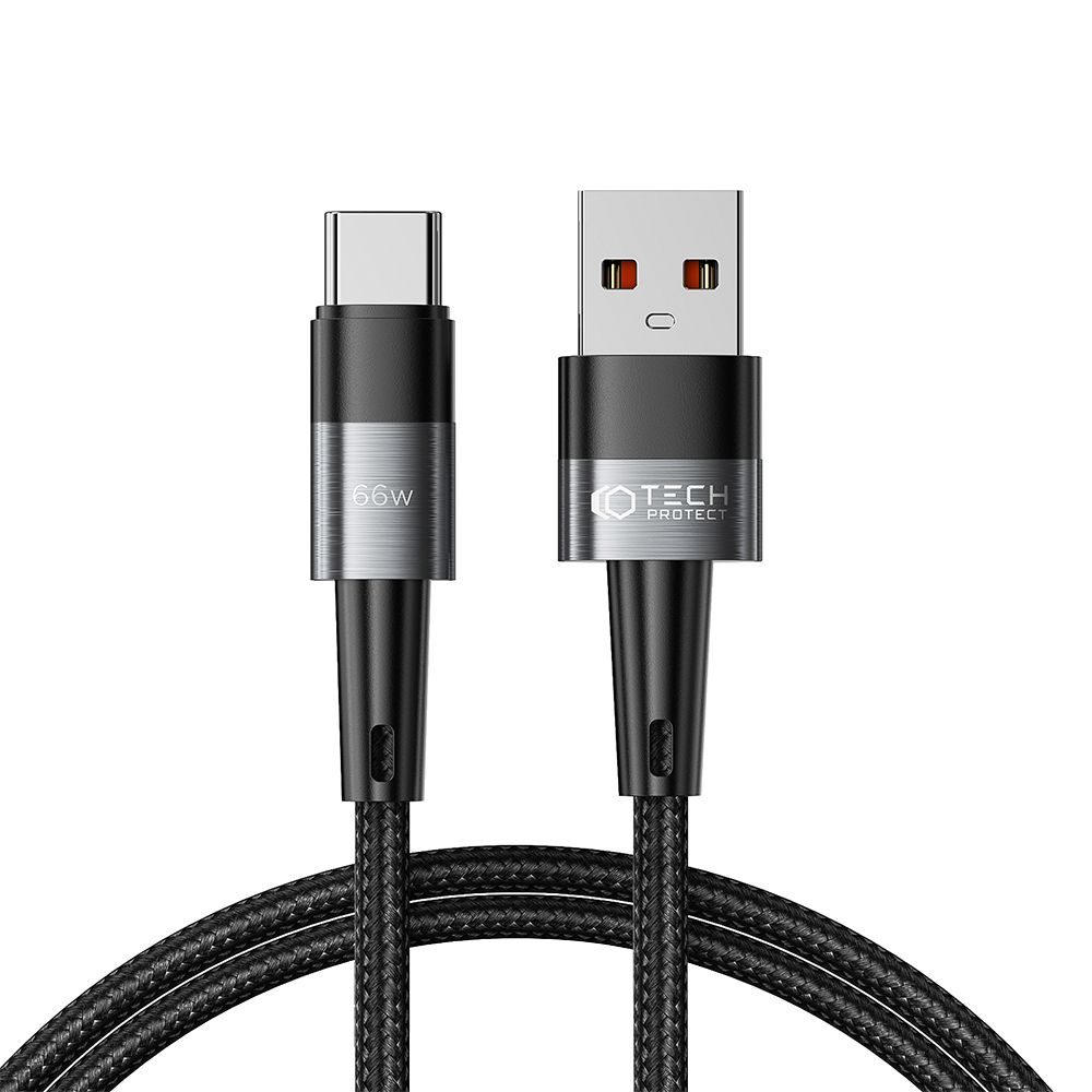 Tech-Protect UltraBoost USB-C Kabel, 66W / 6A, 1 M, šedý